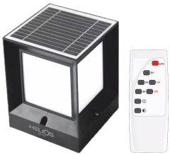 Helios HS-4009 60W 3 Renk Fonksiyonlu Uzaktan Kumandalı Solar Set Üstü Bahçe Armatürü