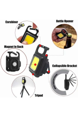 6W CEP PROJEKTÖRÜ ŞARJLI (USB+AÇACAKLI+MİNİ)