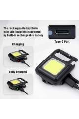 6W CEP PROJEKTÖRÜ ŞARJLI (USB+AÇACAKLI+MİNİ)