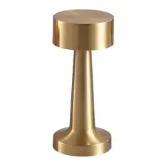 Helios HS-8106G Gold Dokunmatik Dimlenebilir 3 Renk Fonksiyonlu Şarjlı LED Masa Lambası
