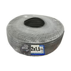 Nacar Hercules 215VU16GN 2x1,5 mm² H07V-U Alev Yaymaz Polipropilen 16 mm Ø Hazır Spiral Borulu Elektrik Tesisat Kablosu