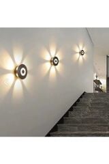Econa ECN-4076-30 7W 3000K Günışığı Dekoratif Siyah Dış Mekan LED Duvar Aplik Armatürü