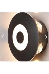 Econa ECN-4076-30 7W 3000K Günışığı Dekoratif Siyah Dış Mekan LED Duvar Aplik Armatürü