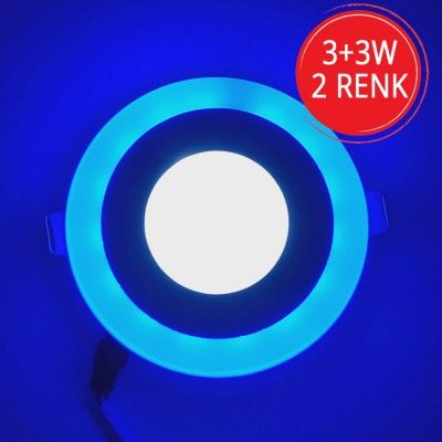 Sunlight 3+3W Beyaz+Mavi Led Panel En uygun Fiyatla Hemen Satın