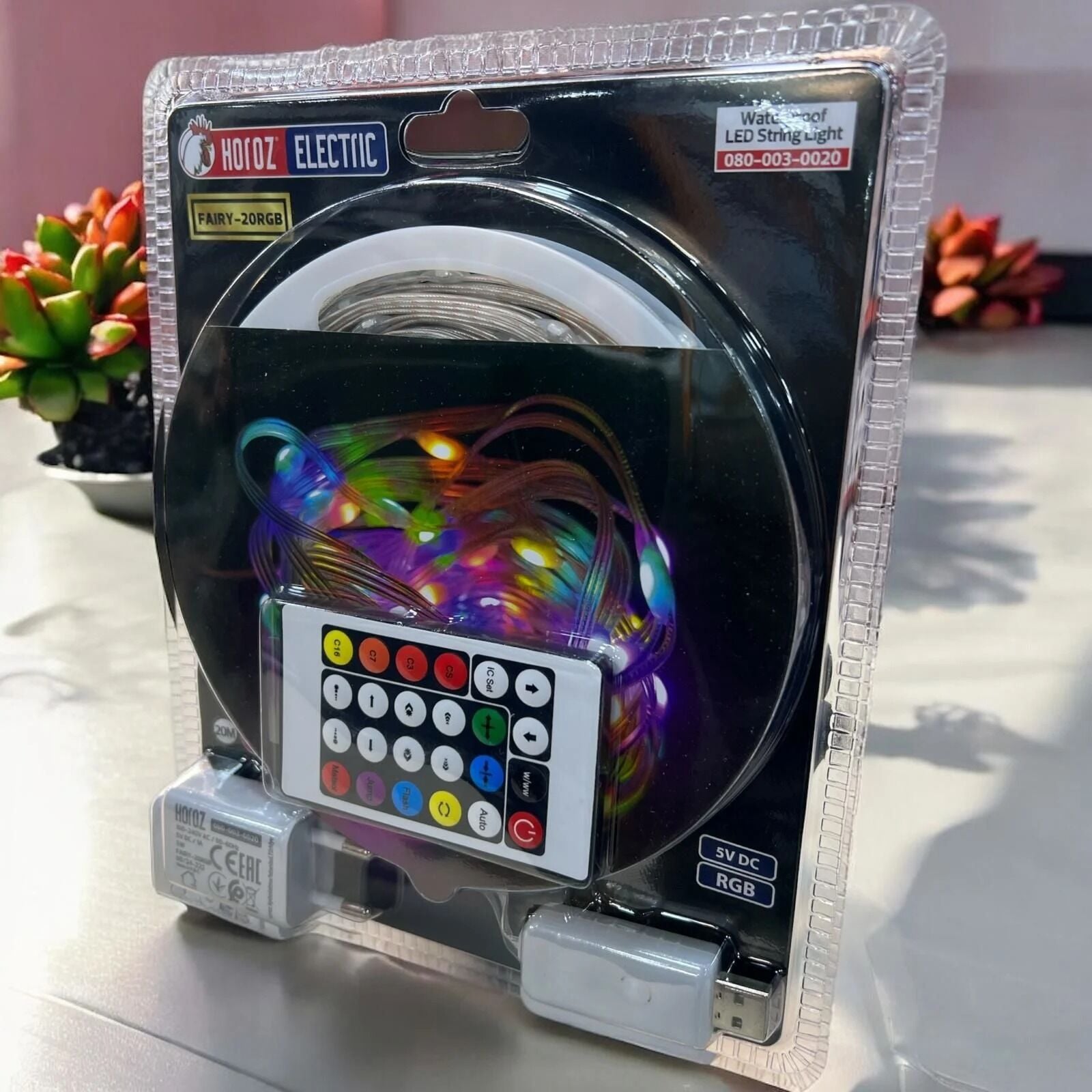 Horoz Fairy-20 20 Metre RGB 5V 3.5W Şerit LED