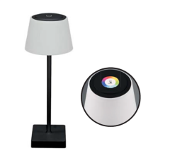 Horoz GLAMOR RGB Dokunmatik Dimli LED Masa Lambası  2W Şarjlı