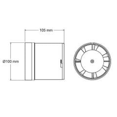 Horoz AIRYMAX-1 Banyo ve WC Fanı 12W Sessiz Aspiratör