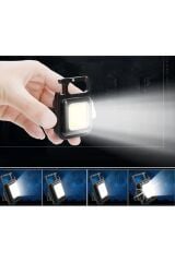 HIGHTEK HT3239 Napolyon Mini 5W COB LED Şarj Edilebilir Mıknatıslı Şişe Açacaklı Anahtarlık Kamp ve Acil Durum Şarjlı El Feneri