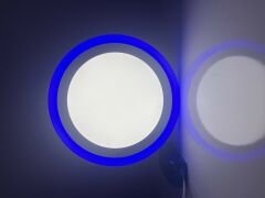 Klaren 18W+4W 6500K Beyaz + Mavi Renk Sıva Üstü Camlı Led Panel