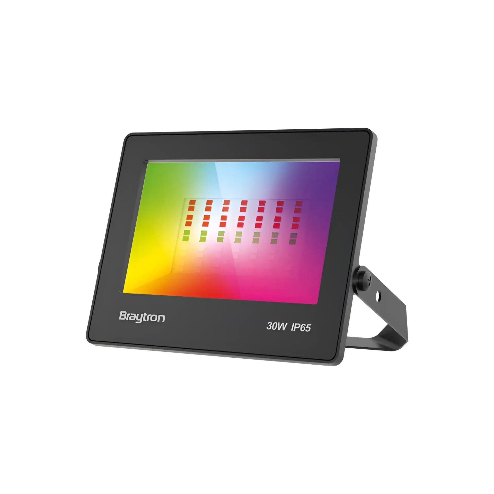 Braytron BT66-03091 BRY-FLOOD-CF 30W RGB Çok Renkli IP65 Su Geçirmez Alüminyum Siyah Kasa Slim LED Projektör
