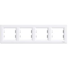 Schneider EPH5800421 Asfora 4lü Beyaz Çerçeve-3606480527227