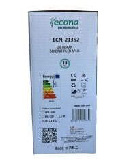 ECN-21352 Dekoratif LED Aplik 10W 3000K Günışığı Siyah Kasa