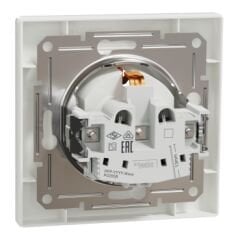 Schneider EPH2900221 Asfora Beyaz Topraklı Priz Çocuk Korumalı-3606480526107