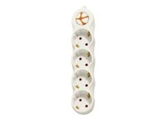 Tunçmatik TSK19061 Powerstrip 4'lü Anahtarlı Topraklı Çocuk Korumalı 3 Metre 2500W Grup Priz