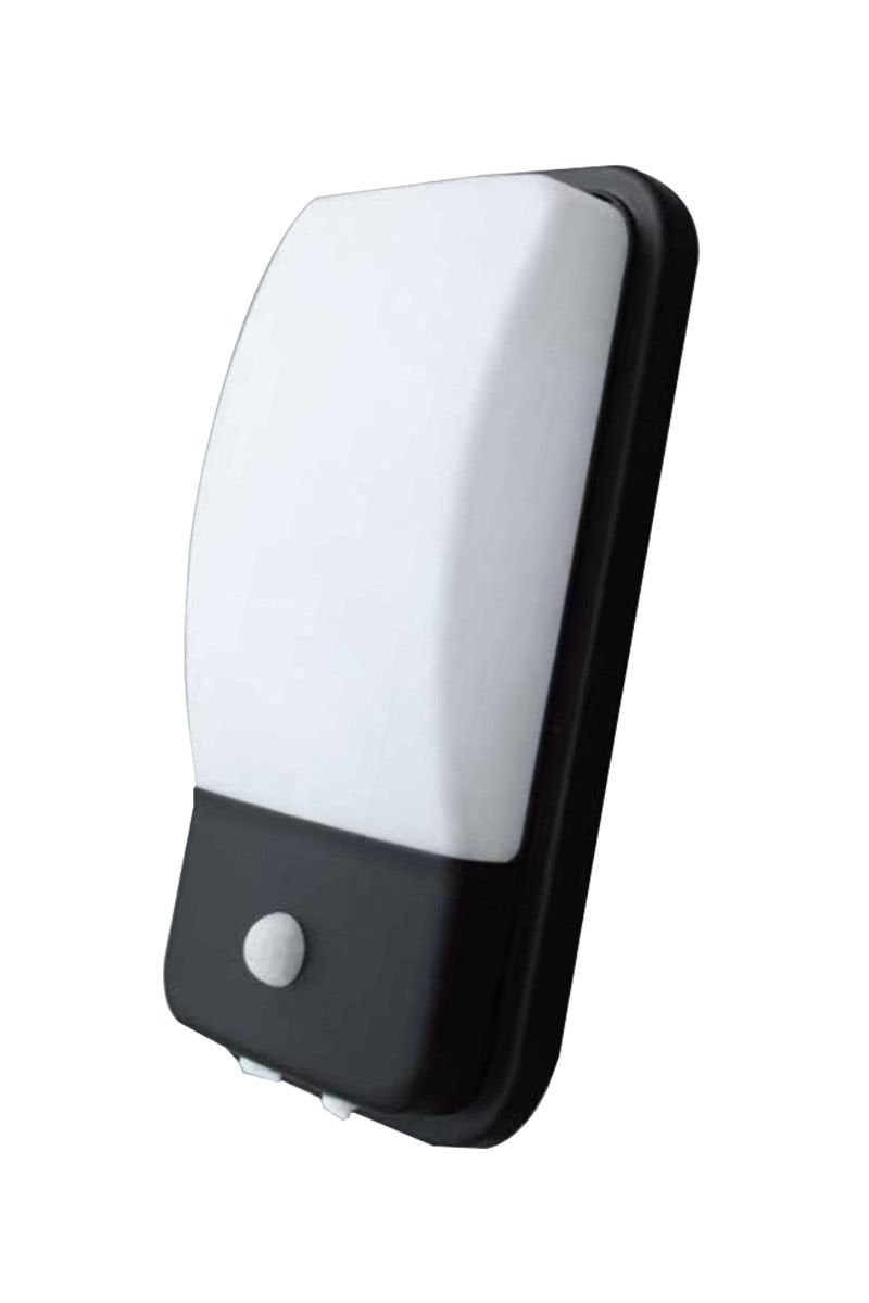 Ack AH07-05431 20 Watt Sensörlü Duvar Aplik Beyaz Işık Siyah Kasa