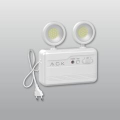 ACK AC02-00230 Pro Series 5W 400 Lümen 6500K Beyaz Işık Çift Başlıklı Şarj Edilebilir Acil Durum LED Aydınlatma