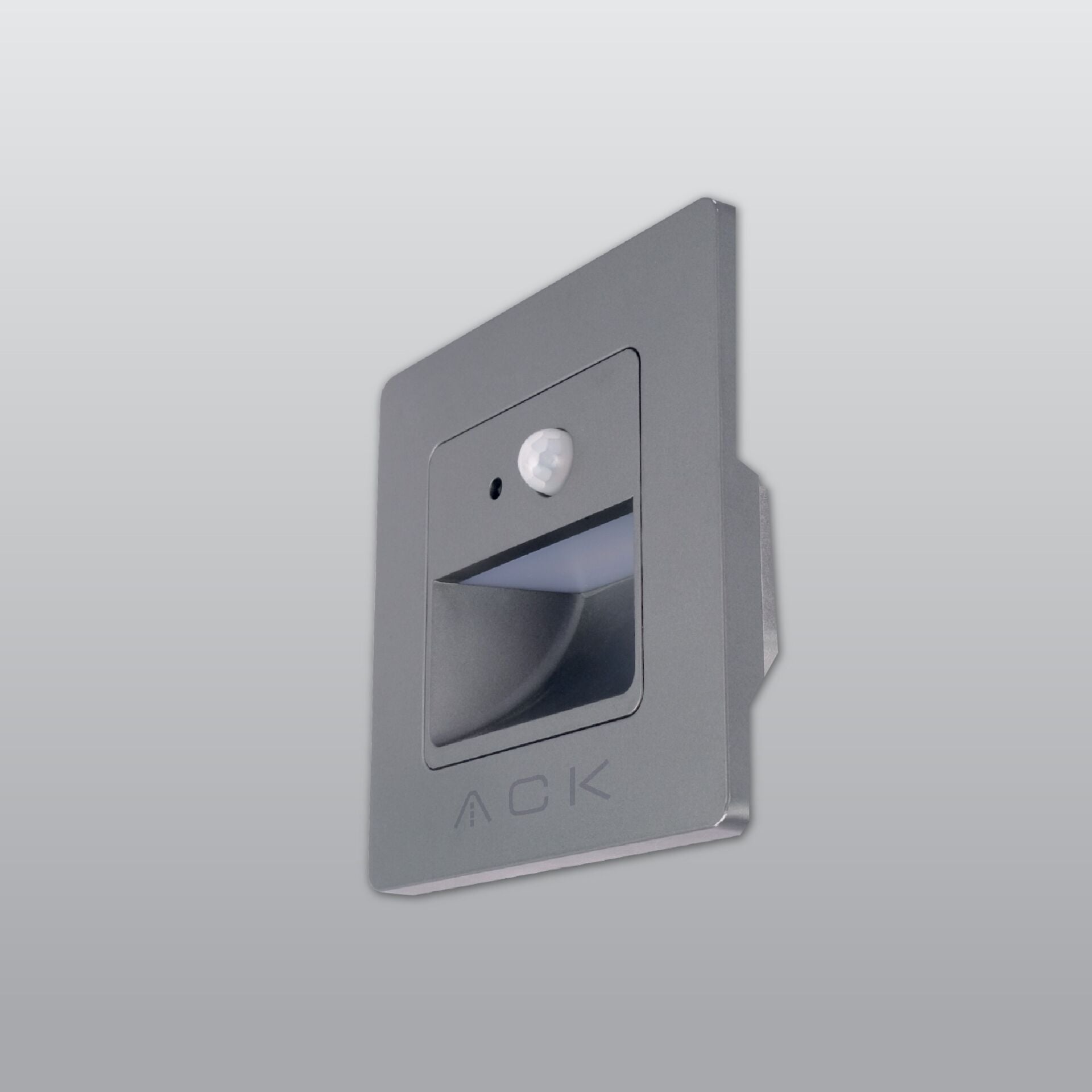 ACK AH07-00403 1W 3000K Günışığı Füme Kasa Sensörlü LED Duvar Aplik