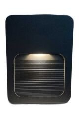 ACK AH07-01401 2W Siyah Kasa 3000K Günışığı LED Duvar Armatürü