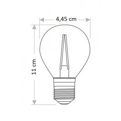 Şavk Ş500580 4W E27 Duylu Balköpüğü T45 Filamanlı Rustik Led Ampul