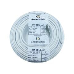 Öznur NYM (NVV) 3x1.5 mm² Antigron Alçak Gerilim Bakır İletkenli Elektrik Tesisat Kablosu