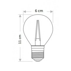 Helios HS 2082 8W 2700K Amber Işık Rustik Led Ampul