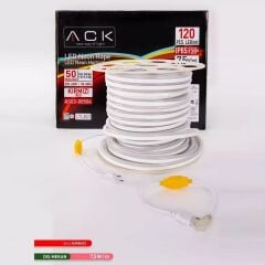 ACK AS03-00504 7.5W 220V Kırmızı Neon LED Hortum 50 Metre