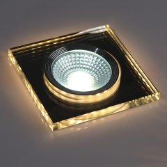 Sunlight 5W+5W Aynalı Kare Cam Spot (Beyaz+Günışığı Fonksiyonlu)