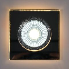 Sunlight 5W+5W Aynalı Kare Cam Spot (Beyaz+Günışığı Fonksiyonlu)