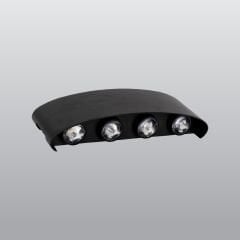 ACK AH07-07301 8W 3000K Günışığı Çift Taraflı Siyah Dekoratif LED Duvar Apliği