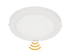 Pelsan 213776 Tio Yuvarlak 18W 1440 Lümen CCT Switchli (3000K/4000K/6500K) Metal Gövdeli Sıva Üstü Sensörlü LED Downlight Panel