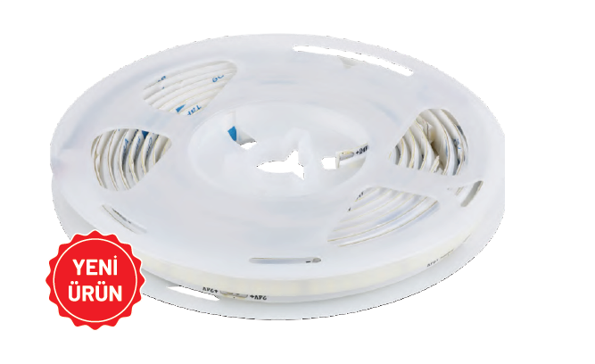 İNOLED 4320-02 24V DC Metrede 280 LED (SMD 2835) SCOB Silikon Kaplamalı İç Mekan Şerit LED 3000K Günışığı