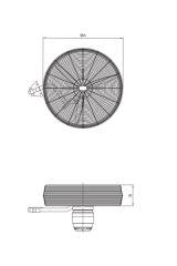 Bahçıvan BSV-D 600 Duvar Tipi Vantilatör