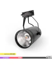 ACK AD30-01901 30W LED Ray Spot Armatür 3000K Günışığı Siyah Kasa