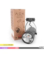 ACK AD30-01901 30W LED Ray Spot Armatür 3000K Günışığı Siyah Kasa