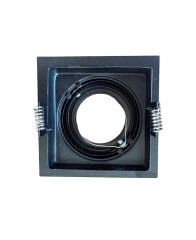 Goya GY 2117 Kare Siyah MR16 / GU10 Uyumlu LED Spot Kasa
