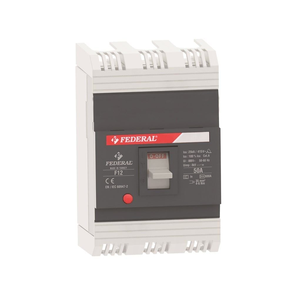 Federal 9AR-TDS43-0100 F12S Sabit 100a 25kA Termik Manyetik Şalter