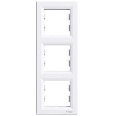 Schneider Asfora EPH5810321 Üçlü Dikey Beyaz Çerçeve