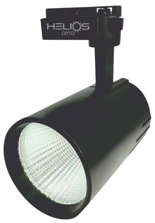 Helios Turbo HS-2456 36W 3000 Lümen 6500K Beyaz Işık Monofaze 220V Siyah Kasa LED Ray Spot Armatür