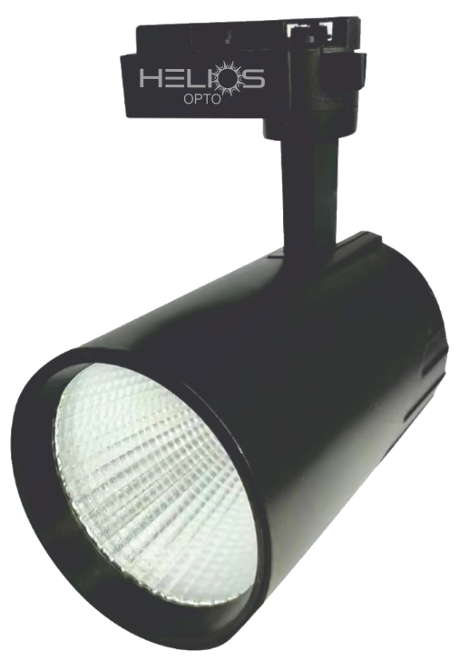 Helios Turbo HS-2456 36W 3000 Lümen 3200K Günışığı Monofaze 220V Siyah Kasa LED Ray Spot Armatür