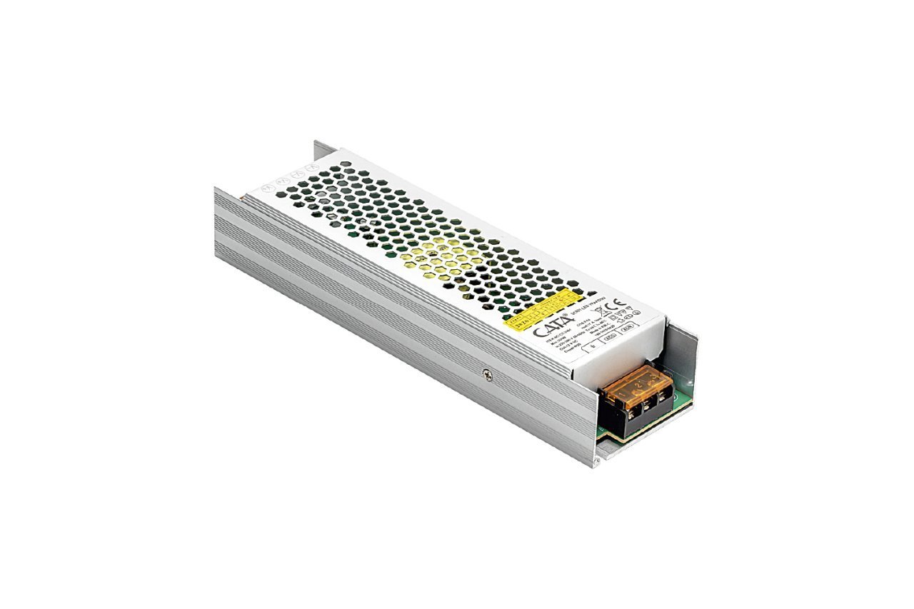 Cata CT-2561 17 Amper Şerit Led Trafosu (200W) (Slim-Fansız)