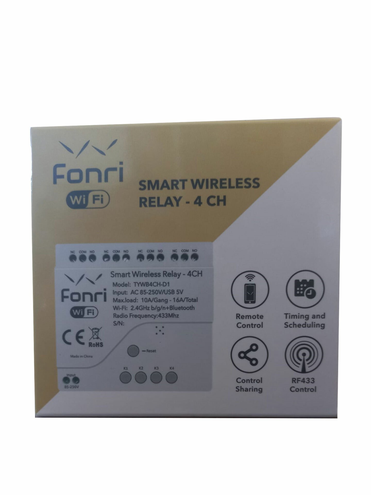 Fonri TYWB4CH-D1 4 Kanallı Akıllı Wi-Fi Röle