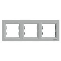 Schneider Asfora EPH5800361 Üçlü Çerçeve Alüminyum