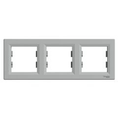 Schneider Asfora EPH5800361 Üçlü Çerçeve Alüminyum