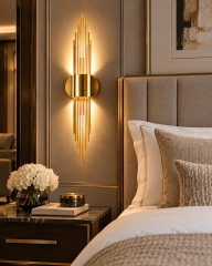 Büyükalpler Tel Gold 6W 3000K Günışığı Hem Pilli Hem Elektrikli Modern LED Duvar Apliği
