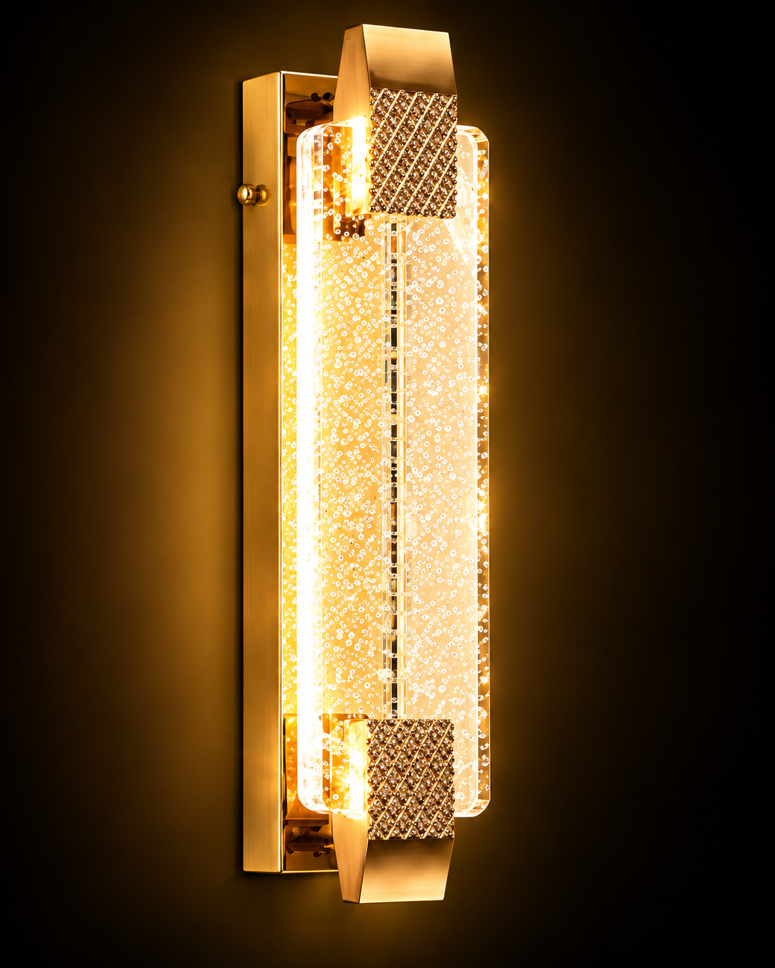 Büyükalpler Kristal 15W 3000K Günışığı Hem Pilli Hem Elektrikli Modern LED Duvar Apliği