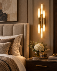 Büyükalpler Drama 4 Gold 15W 3000K Günışığı Hem Pilli Hem Elektrikli Modern LED Duvar Apliği
