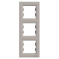 Schneider EPH5810369 Asfora Üçlü Dikey Çerçeve Bronz