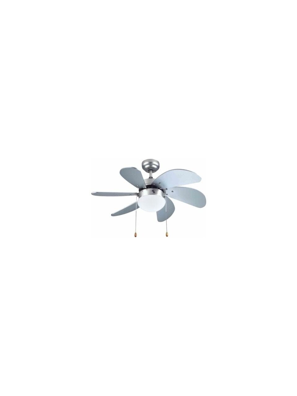 Kendal KCF282 60W 6 Kanatlı Gümüş Modern Avizeli Tavan Vantilatörü