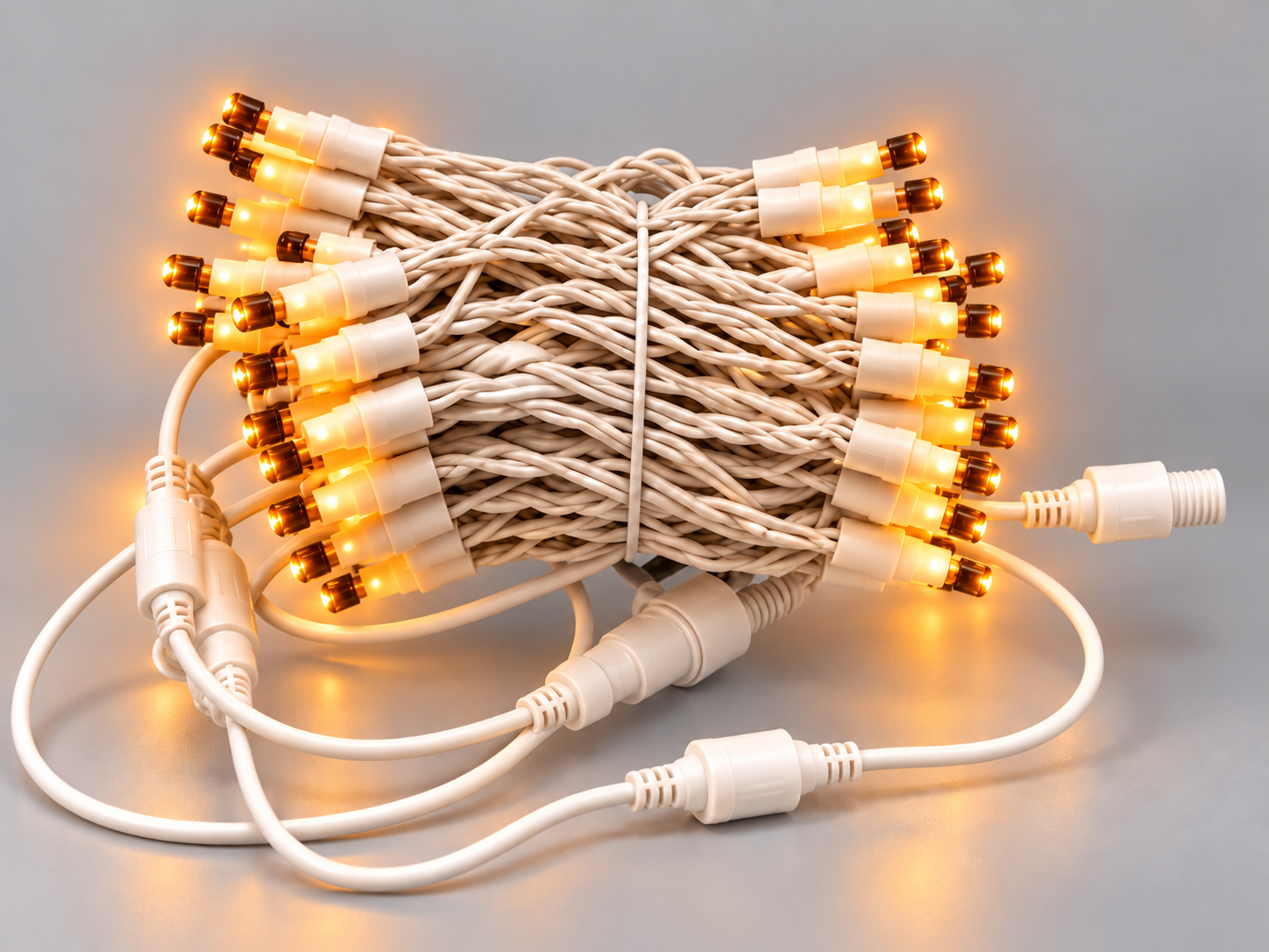 Helios HS-1235 Amber 100 LED 10 Metre Yılbaşı Süs Işığı IP65 Eklenebilir