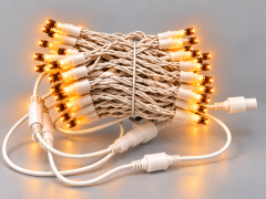 Helios HS-1235 Amber 100 LED 10 Metre Yılbaşı Süs Işığı IP65 Eklenebilir